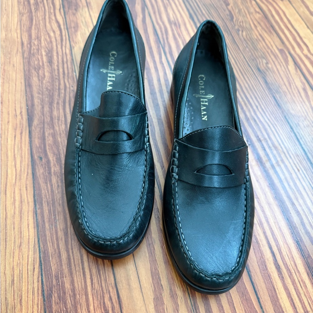 Cole Haan Classic Black Leather Loafers